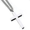 Wholesale Titanium Steel Cross Pendant Necklace For Men And Women With Electroplating