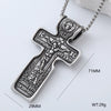 Wholesale Titanium Steel Cross Pendant Necklace Geometric Punk Hiphop Style With Polishing