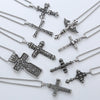 Wholesale Titanium Steel Cross Pendant Necklace Geometric Punk Hiphop Style With Polishing