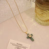 Wholesale Titanium Steel Cross Pendant Necklace Trendy Jewelry In Ins Style