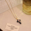 Wholesale Titanium Steel Cross Pendant Necklace Trendy Jewelry In Ins Style