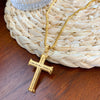 Wholesale Titanium Steel Cross Pendant Necklace With Geometric Pattern And Electroplating For Men Hiphop Style