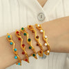 Wholesale 316L Stainless Steel Cshaped Bracelet With French Retro Style And Electroplating Treatment