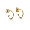 Wholesale Titanium Steel Cshaped Earrings With Styling Of Letters Numbers Text And Electroplating Design For Men