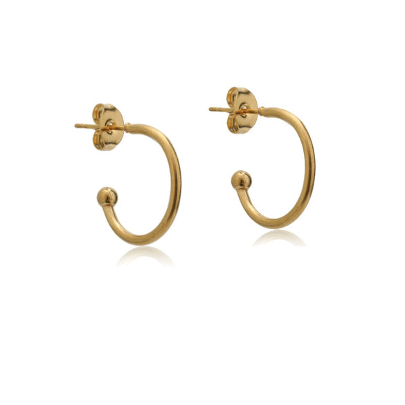 Wholesale Titanium Steel Cshaped Earrings With Styling Of Letters Numbers Text And Electroplating Design For Men