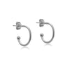 Wholesale Titanium Steel Cshaped Earrings With Styling Of Letters Numbers Text And Electroplating Design For Men