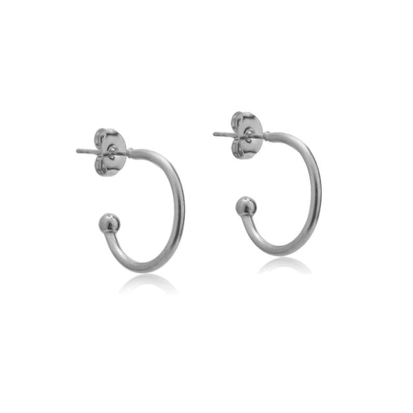 Wholesale Titanium Steel Cshaped Earrings With Styling Of Letters Numbers Text And Electroplating Design For Men