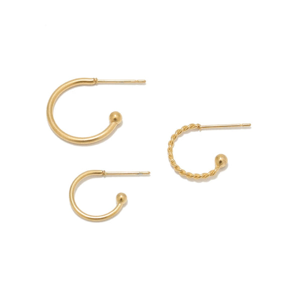 Wholesale Titanium Steel Cshaped Earrings With Styling Of Letters Numbers Text And Electroplating Design For Men
