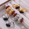 Wholesale Titanium Steel Cshaped Electroplated Geometric Personality Retro Style Earrings For Women