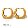 Wholesale 316L Stainless Steel Cshaped Geometric Earrings Gold Plated For Women Light Luxury Elegant Design