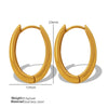 Wholesale 316L Stainless Steel Cshaped Geometric Earrings Gold Plated For Women Light Luxury Elegant Design