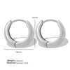 Wholesale 316L Stainless Steel Cshaped Geometric Earrings Gold Plated For Women Light Luxury Elegant Design