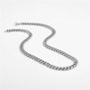 Wholesale Titanium Steel Cuban Chain Necklace For Men Geometric Drop Shape Polished Hiphop Street Style Accessories