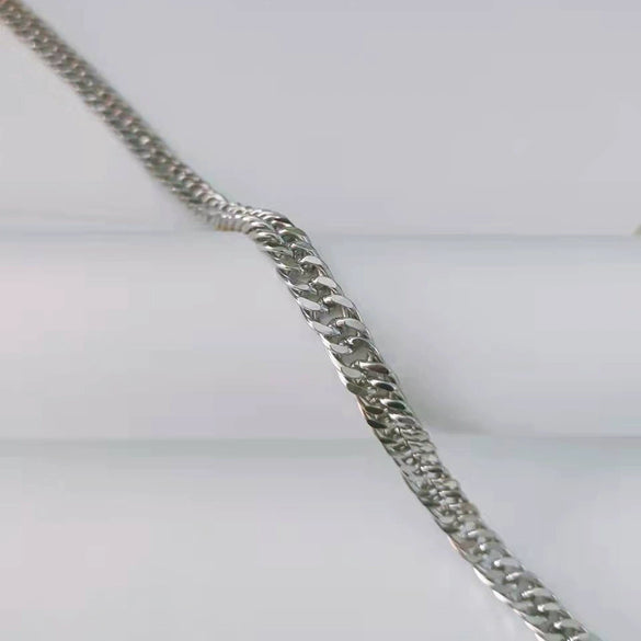 Wholesale Titanium Steel Cuban Hip Hop Geometric Punk Unisex Necklace With Electroplating And Snake Bone Chain