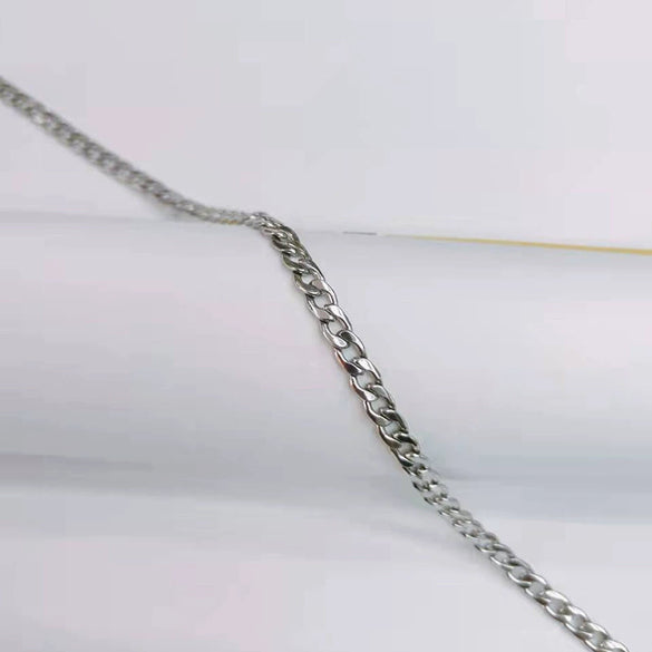 Wholesale Titanium Steel Cuban Hip Hop Geometric Punk Unisex Necklace With Electroplating And Snake Bone Chain