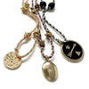 Wholesale Titanium Steel Dopamine Necklace With Geometric Pattern English Letters Eightpointed Star And Arrow Electroplated Simple Style