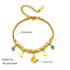Wholesale Titanium Steel Double Layer Stacked Necklace And Frosted Butterfly Bracelet For Women With Electroplating Non Fading Animal Pattern
