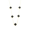 Wholesale Titanium Steel Doublesided Fourleaf Clover Necklace With Mori Elements And Vacuum Plating In Furnace For Women