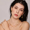 Wholesale 316L Stainless Steel Drop Shape Electroplating Women's Pendant Earrings