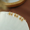 Wholesale 316L Stainless Steel Dropshaped Electroplated Women's Minimalist Original Design Earrings