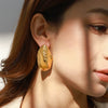 Wholesale Titanium Steel Ear Accessories Light Luxury High End Earrings In Geometric Design With Electroplating Treatment