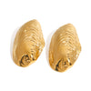Wholesale Titanium Steel Ear Accessories Light Luxury High End Earrings In Geometric Design With Electroplating Treatment