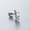 Wholesale Titanium Steel Ear Nails With Zirconia And Moonstone Forest Style