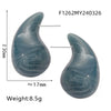 Wholesale 316L Stainless Steel Earrings Geometric Style Water Drop Shape Electroplated