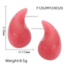 Wholesale 316L Stainless Steel Earrings Geometric Style Water Drop Shape Electroplated