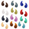 Wholesale 316L Stainless Steel Earrings Geometric Style Water Drop Shape Electroplated