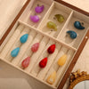 Wholesale 316L Stainless Steel Earrings Geometric Style Water Drop Shape Electroplated