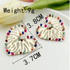 Wholesale Titanium Steel Earrings Retro Style Hollow Design
