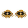 Wholesale 316L Stainless Steel Earrings With Devil Eye Design And Geometric Pattern Electroplating Treatment For Women Minimalist Style