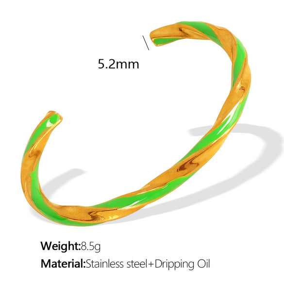 Wholesale 316L Stainless Steel Earrings With Exaggerated Twist Pattern And Large Round Shape Electroplated Fashion Ol Geometric Style