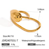 Wholesale Titanium Steel Earrings With Geometric Pattern And 18K Gold Plated Electroplating For Women