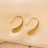 Wholesale Titanium Steel Electroplated Asymmetrical Water Drop Geometric Earrings For Women
