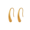Wholesale Titanium Steel Electroplated Asymmetrical Water Drop Geometric Earrings For Women
