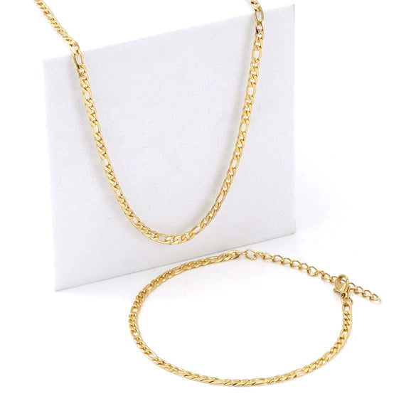 Wholesale Titanium Steel Electroplated Bracelet Necklace Jewelry Chain