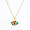 Wholesale Titanium Steel Electroplated Devil's Eye Pendant Necklace For Women
