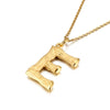 Wholesale Titanium Steel Electroplated English Letter Pendant Necklace Hiphop Style Accessories