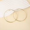 Wholesale Titanium Steel Electroplated Geometric Circle Earrings For Women