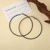 Wholesale Titanium Steel Electroplated Geometric Circle Earrings For Women