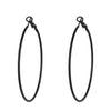 Wholesale Titanium Steel Electroplated Geometric Circle Earrings For Women