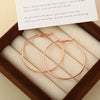 Wholesale Titanium Steel Electroplated Geometric Circle Earrings For Women