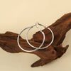 Wholesale Titanium Steel Electroplated Geometric Circle Earrings For Women