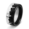 Wholesale Titanium Steel Electroplated Geometric Personality Mechanical Stress Relief Ring For Women And Unisex
