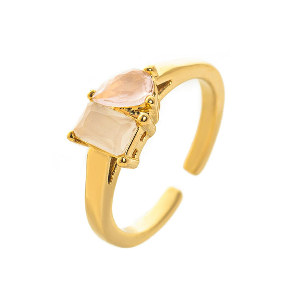 Wholesale Titanium Steel Electroplated Geometric Retro Unisex December Birthstone Ring With Color Preservation