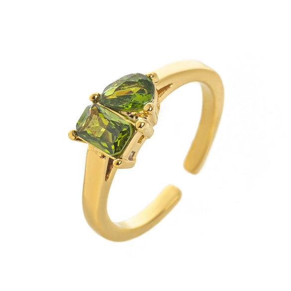 Wholesale Titanium Steel Electroplated Geometric Retro Unisex December Birthstone Ring With Color Preservation
