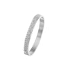 Wholesale Titanium Steel Electroplated Gold Full Diamond Bevel Design Couple Bracelet With Polishing And Mud Drilling