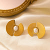 Wholesale Titanium Steel Electroplated Ins Style Earrings For Women
